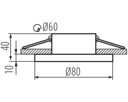 Точечный светильник FLINI 33122 Kanlux
