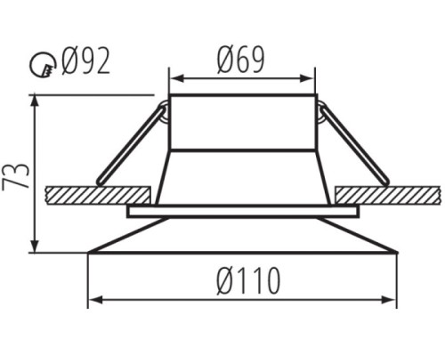 Точечный светильник AJAS 33160 Kanlux