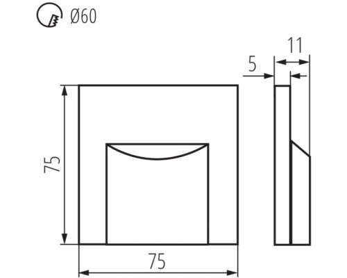 Подсветка для лестниц и ступеней ERINUS 33333 Kanlux