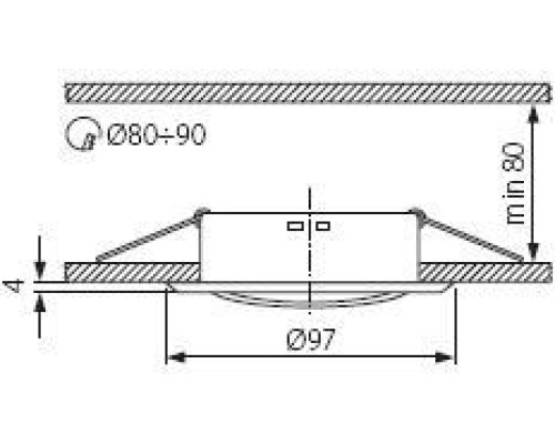 Точечный светильник ARGUS 334 Kanlux