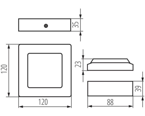 Точечный светильник KANTI 33546 Kanlux