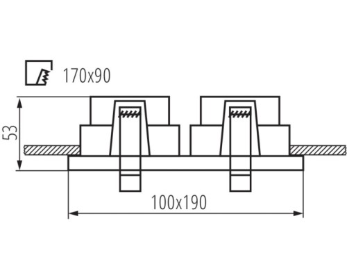 Точечный светильник REUL 33662 Kanlux