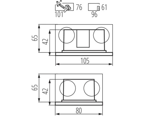 Подсветка для лестниц и ступеней GLASI 33690 Kanlux