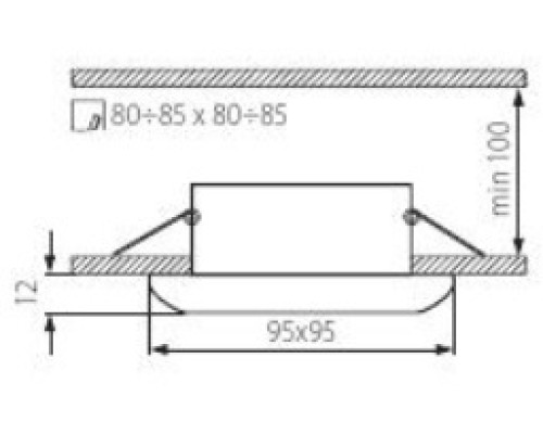 Точечный светильник RESO 4327 Kanlux