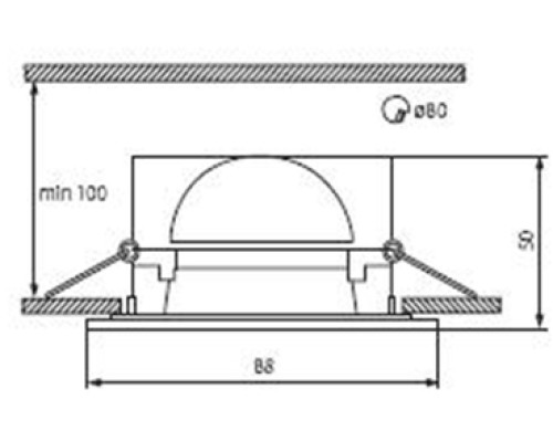 Точечный светильник TOSA 4697 Kanlux
