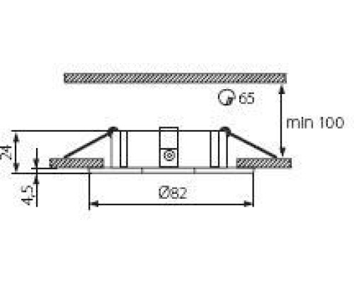 Точечный светильник AKRA 4786 Kanlux