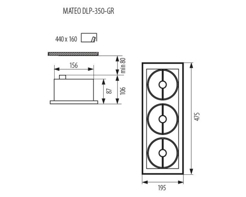 Точечный светильник Mateo Dlp 4962 Kanlux