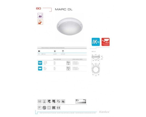 Потолочный светильник уличный Marc Dl 7015 Kanlux