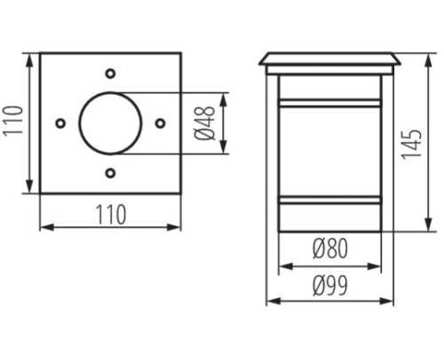 Встраиваемый светильник уличный BERG 7173 Kanlux