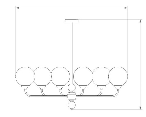 Потолочная люстра Abano ABA-ZW-6(N) Kutek