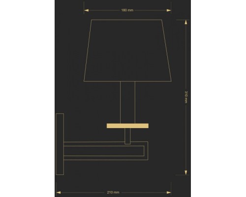 Бра Amira  AMI-K-1(BN/A) Kutek