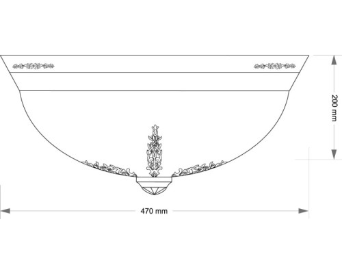 Потолочный светильник Bellagio BEL-PL-3(P)470-CR Kutek