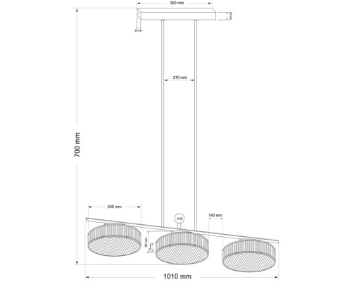 Потолочная люстра Lavone LAV-ZWL-6(Z)240 Kutek