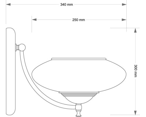 Бра San Marino Shade SAN-K-1(P)CR Kutek