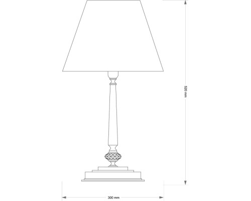 Интерьерная настольная лампа San Marino Lampshade SAN-LG-1(P/A)CR Kutek