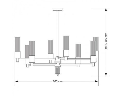 Потолочная люстра Seti SET-ZW-8(Z) Kutek