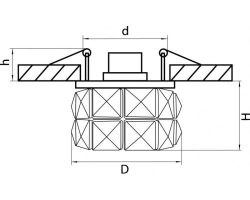 Точечный светильник Onda grande 032802 Lightstar