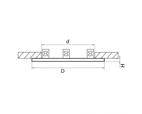 Рамка для светильника Intero 16 217636 Lightstar