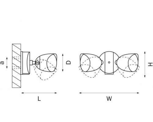 Настенный светильник уличный Diva 374247 Lightstar