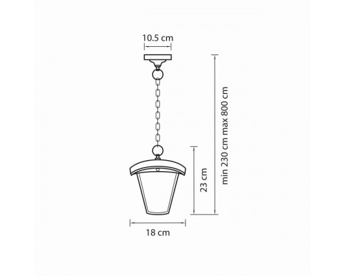 Уличный подвесной светильник Lampione 375070 Lightstar