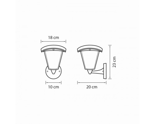 Настенный фонарь уличный Lampione 375670 Lightstar