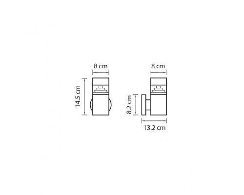 Настенный светильник уличный Raggio 377615 Lightstar