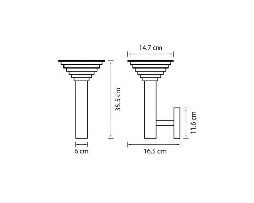 Настенный светильник уличный PIATTO 379647 Lightstar