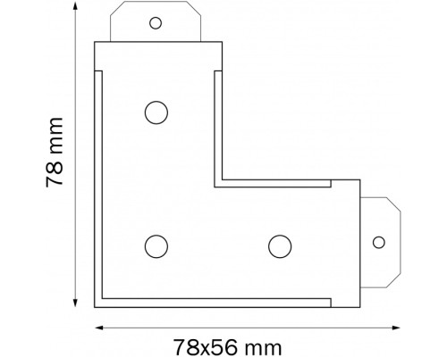 Соединитель L-образный Barra 505127 Lightstar