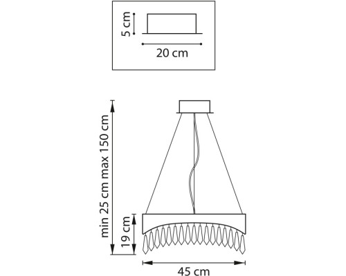 Подвесная люстра Helio 703143 Lightstar