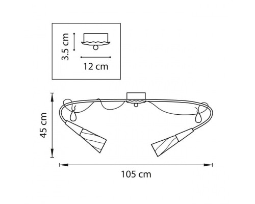 Потолочная люстра AEREO 711120 Lightstar