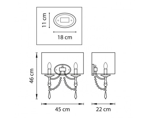 Бра PARALUME 725623 Lightstar