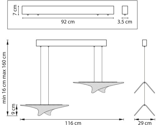 Подвесной светильник Varese 731323 Lightstar