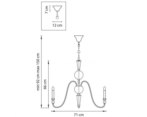 Подвесная люстра Ragno 732067 Lightstar