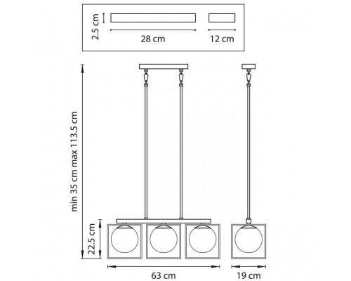 Подвесной светильник Gabbia 732137 Lightstar