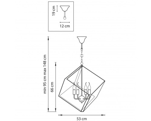 Подвесной светильник Gabbia 732367 Lightstar