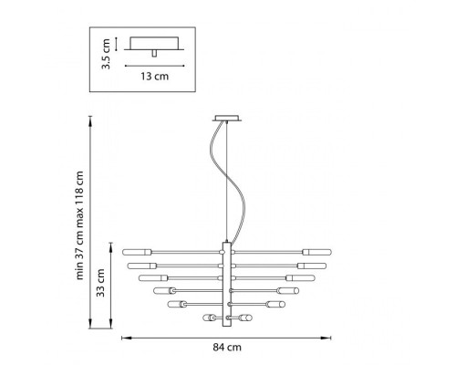 Подвесная люстра Ragno 733127 Lightstar