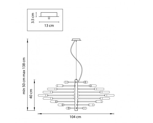 Подвесная люстра Ragno 733187 Lightstar