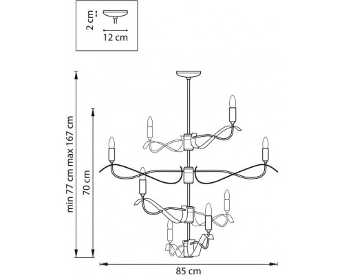 Потолочная люстра Ragno 733287 Lightstar