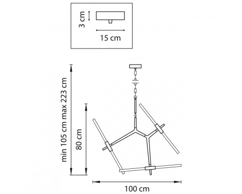 Подвесная люстра Struttura 742066 Lightstar