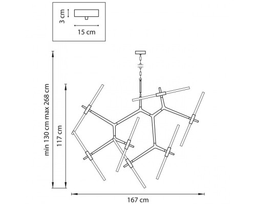Подвесная люстра Struttura 742143 Lightstar