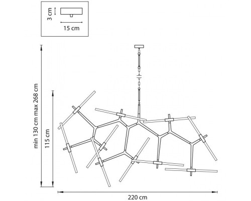 Подвесная люстра Struttura 742203 Lightstar