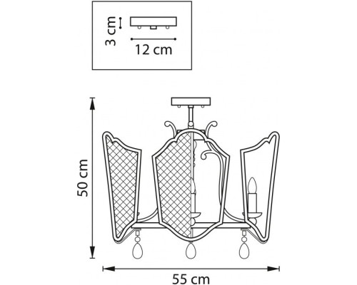 Потолочная люстра Castello 744057 Lightstar