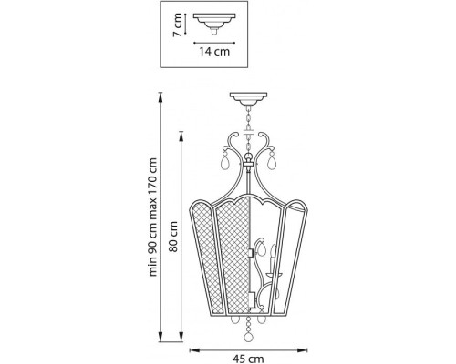 Подвесная люстра Castello 744157 Lightstar