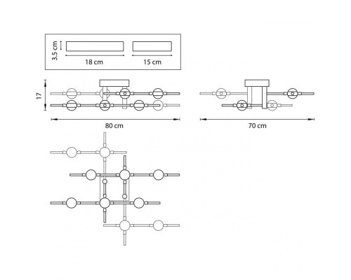 Потолочная люстра Bergamo 745147 Lightstar