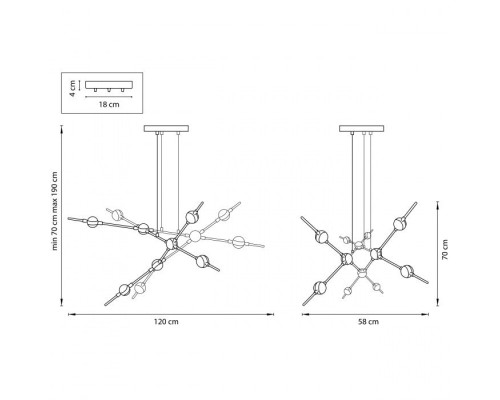 Подвесная люстра Bergamo 745247 Lightstar