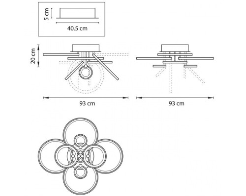 Потолочная люстра Breve 749092 Lightstar