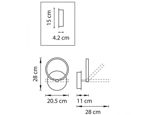 Настенный светильник Breve 749614 Lightstar
