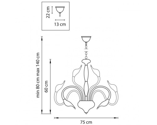 Потолочная люстра CIGNO COLLO 751182 Lightstar