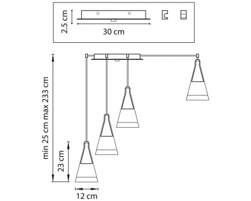Подвесная люстра Cone 757067 Lightstar