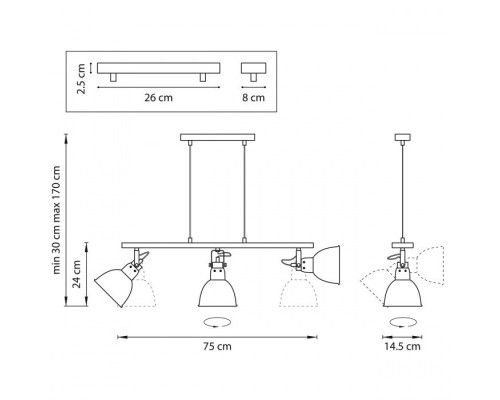 Подвесной светильник Acrobata 761134 Lightstar